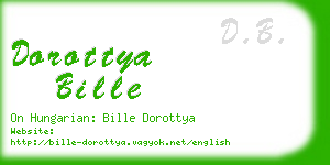 dorottya bille business card